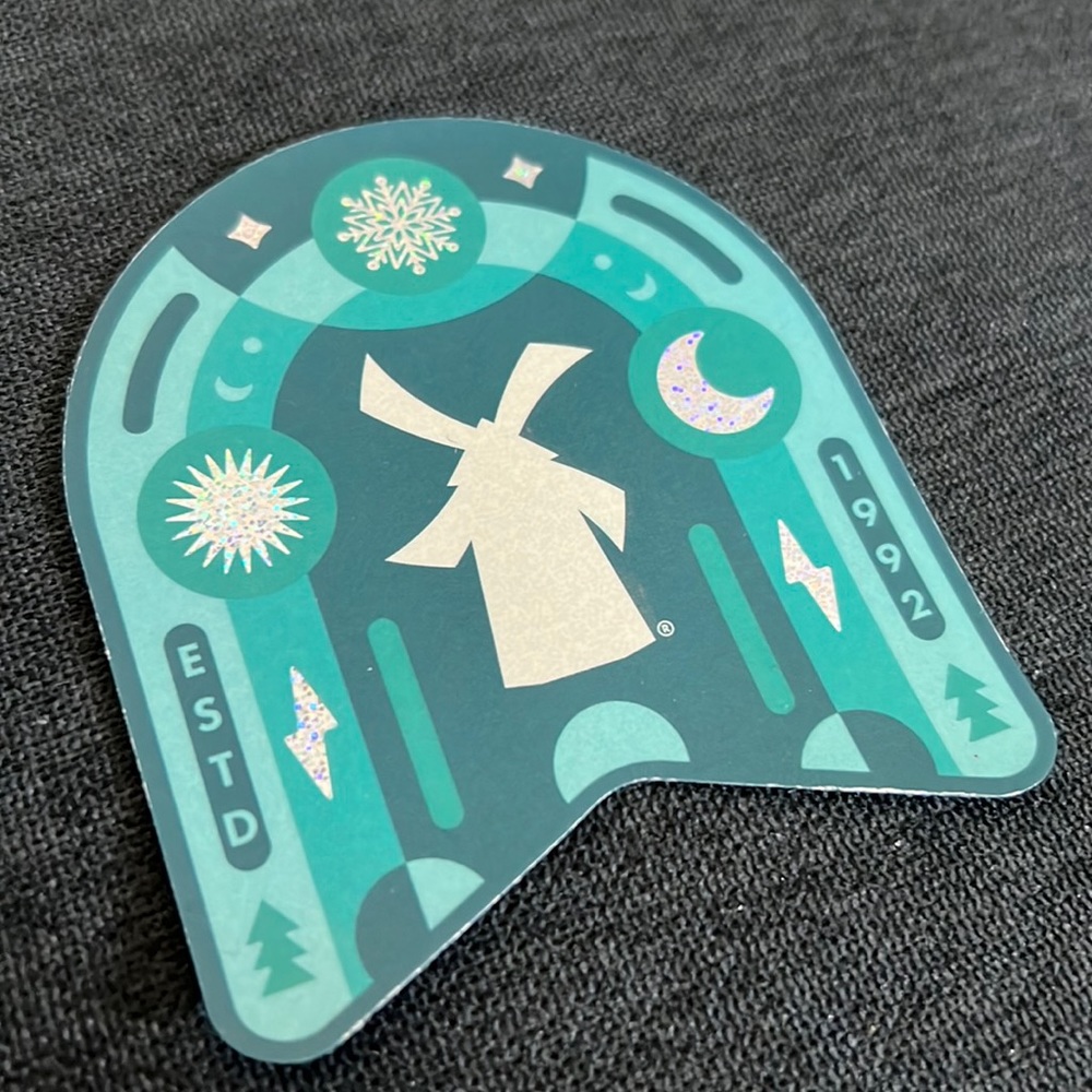 Dutch Bros holographic sticker